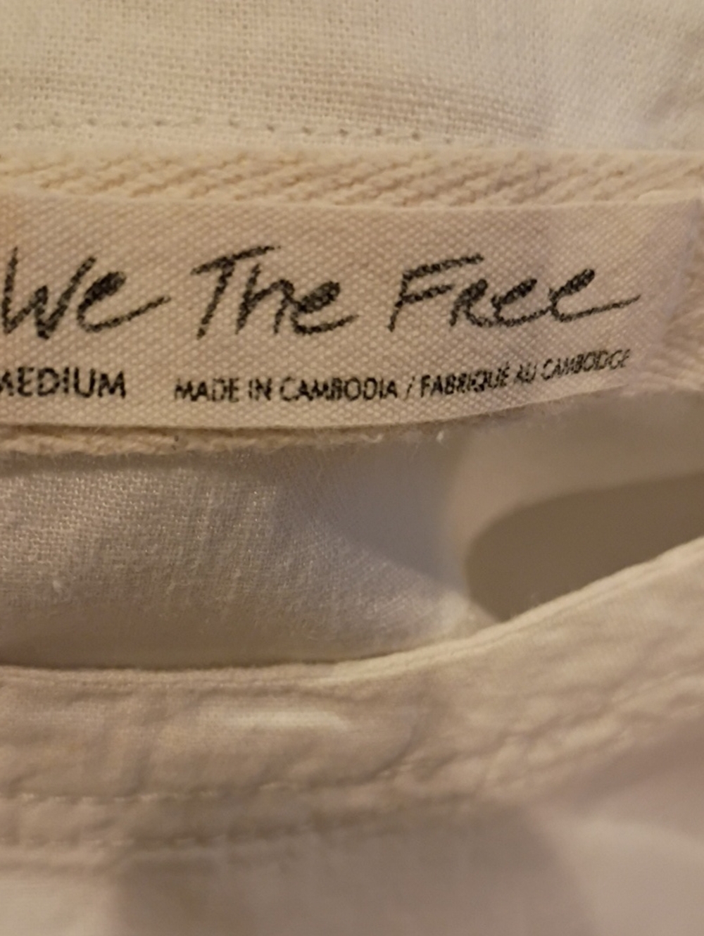 We The Free White Boatneck Pleated Flared Blouse